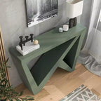 Console rectangulaire moderne 48" avec motifs géométriques