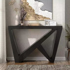 Console rectangulaire moderne 48" avec motifs géométriques