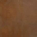 Pouf de rangement rond, similicuir capitonné, brun foncé